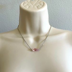 Pink Swarovski crystal necklace